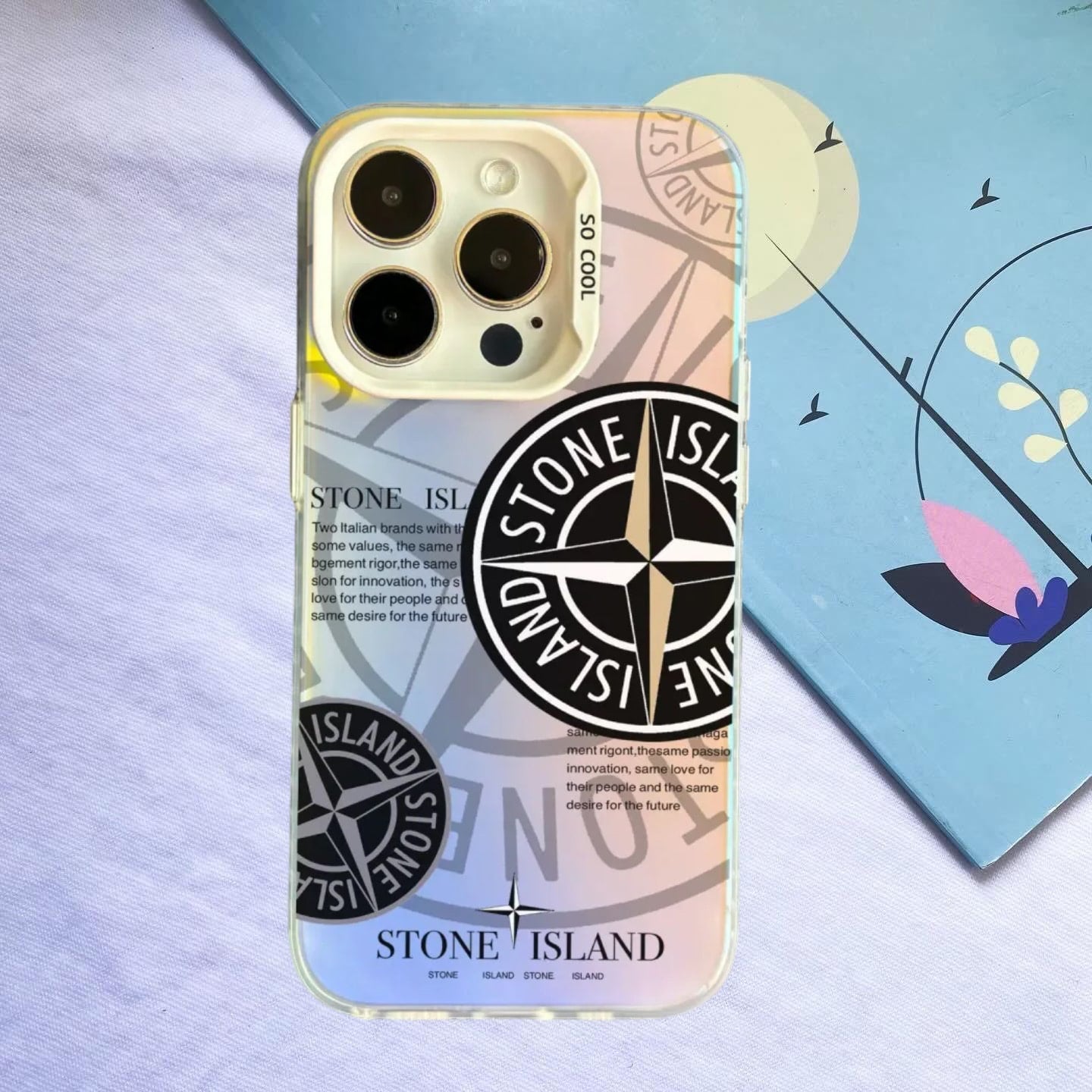 COQUE STONE ISLAND - SILVER